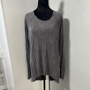 Daytrip Gray Long Sleeve Women's Top